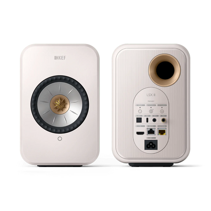KEF LSX2 Active Wireless Speakers (White) - Douglas HiFi Perth
