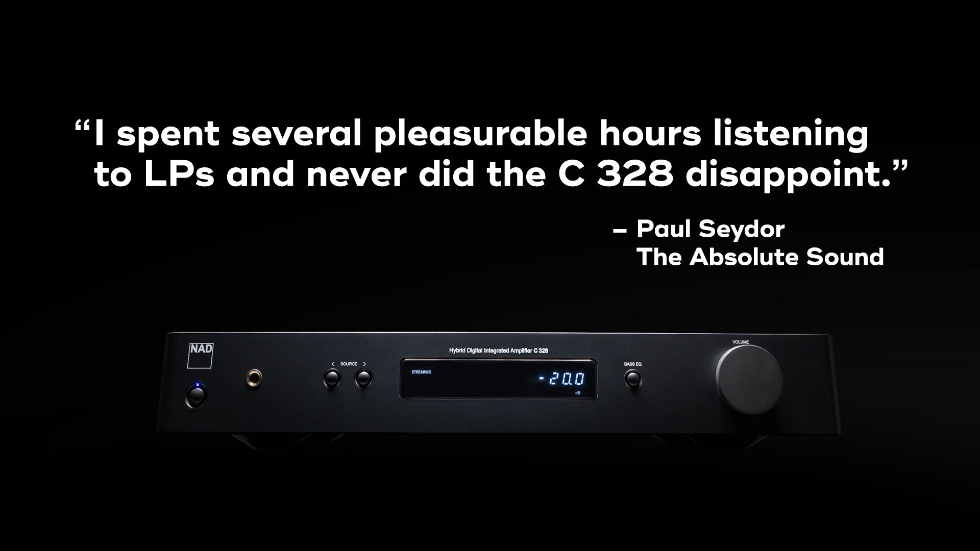 NAD C328 Integrated Amplifier with DAC and Phono Stage (review blurb) | Douglas HiFi Perth