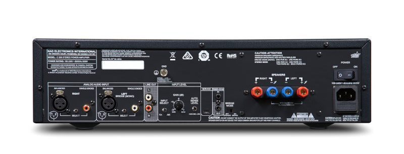 NAD C298 Purifi Power Amplifier rear - Douglas HiFI Perth.jpg