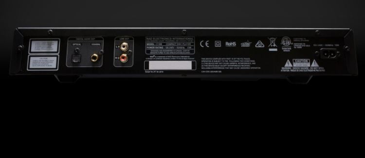 C538 Compact Disc Player Back - Douglas Hifi Perth