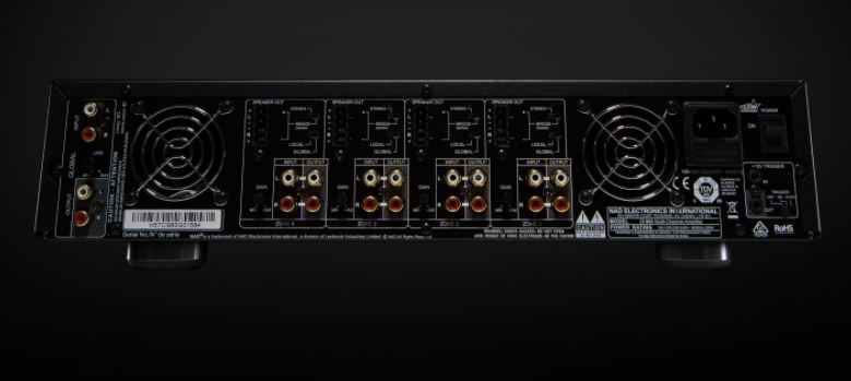 NAD CL 980 Multi-Channel Amplifier Back - Douglas Hifi