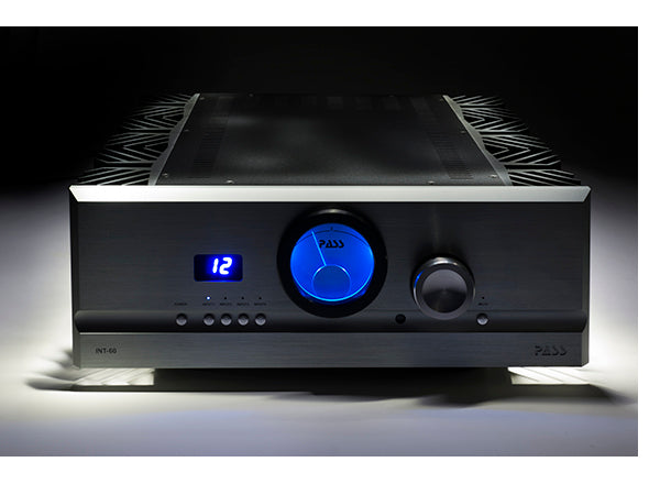 PASS Labs INT60 Integrated Amplifier (front) | Douglas HiFi Perth