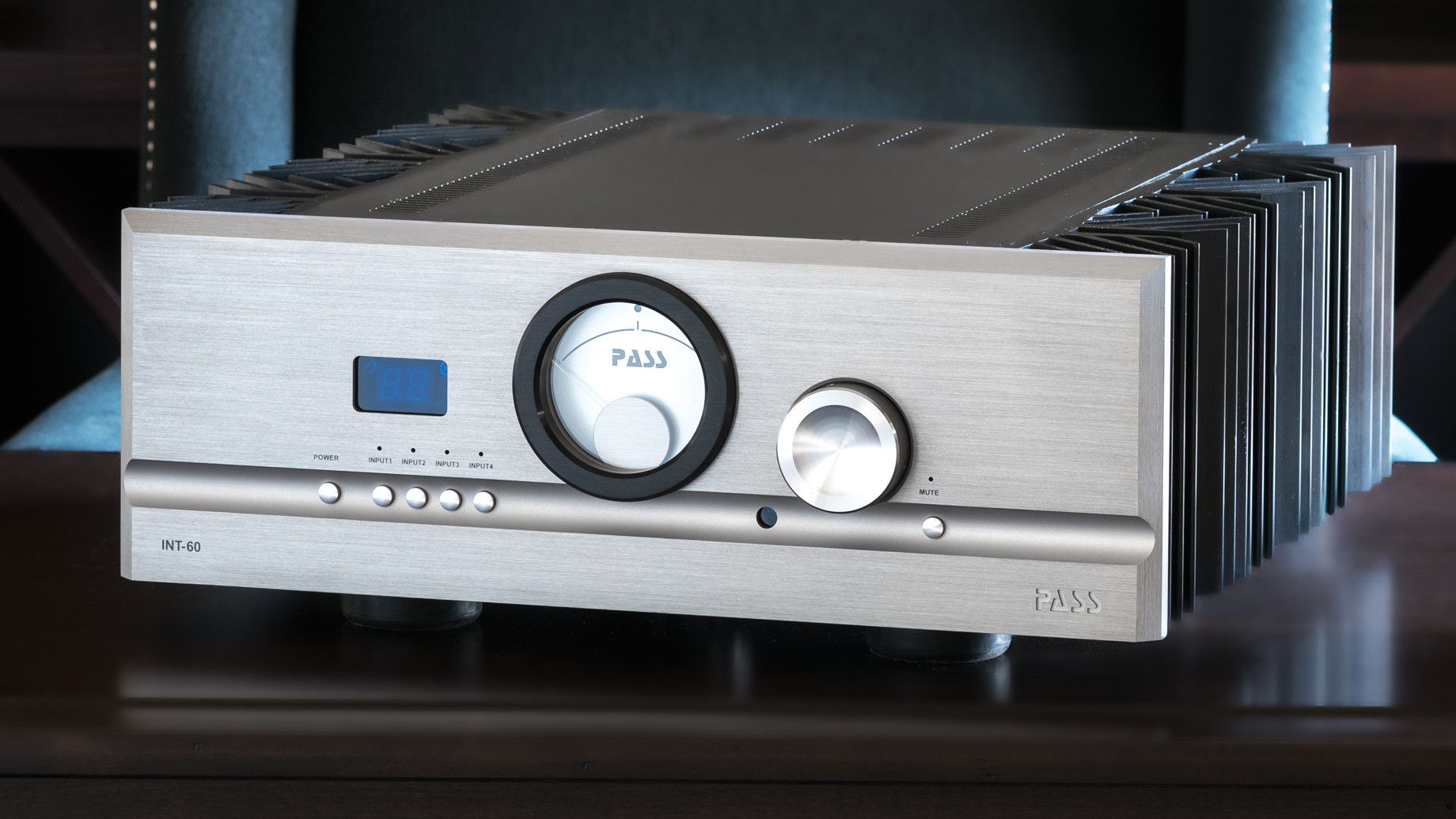 PASS Labs INT60 Integrated Amplifier (front 2) | Douglas HiFi Perth 