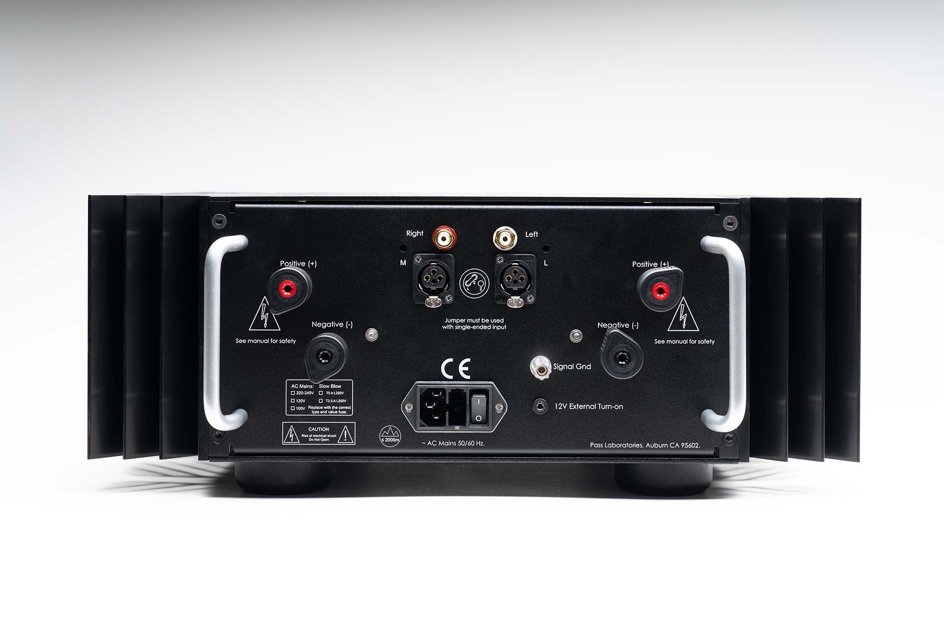 PASS Labs X150.8 2 Channel Power Amplifier rear view | Douglas HiFi Perth 