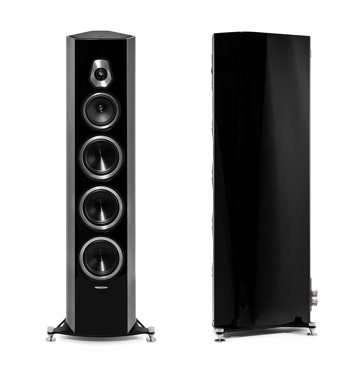 Sonus Faber Sonetto VIII Floorstanding Loudspeaker Black - Douglas HiFi Perth