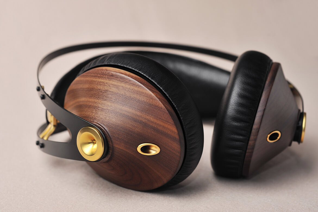 Meze 99 Classics (Walnut Gold) - Award Winning Wood Ear cup Headphones | Douglas HiFi