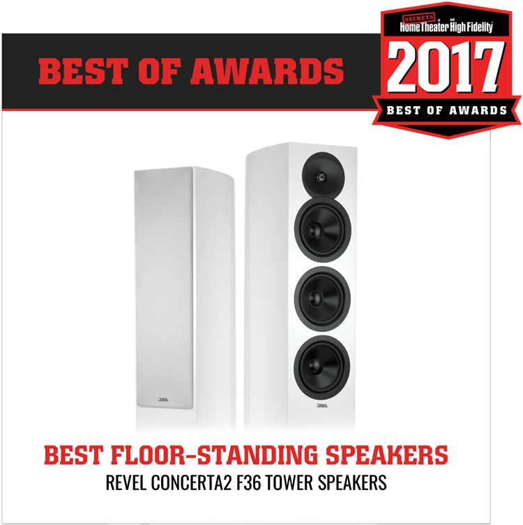 Revel Concerta2 F36 Award Winning Floor Standing Speakers (Wht) | Douglas HiFi