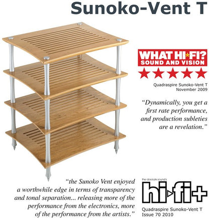 QUADRASPIRE  SUNUKO-VENT BAMBOO ( STANDARD 4 SHELF RACK )