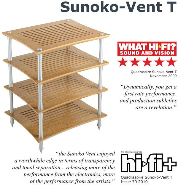 QUADRASPIRE  SUNUKO-VENT BAMBOO ( STANDARD 4 SHELF RACK )