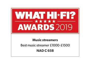 NAD C658 BluOS Streaming DAC award winner WhatHifi- Douglas Hifi